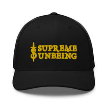 Load image into Gallery viewer, Big Golden Logo w Icon - Trucker Cap