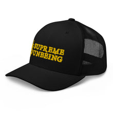 Load image into Gallery viewer, Big Golden Logo w Icon - Trucker Cap